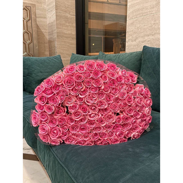 101 Pink Roses Bouquet