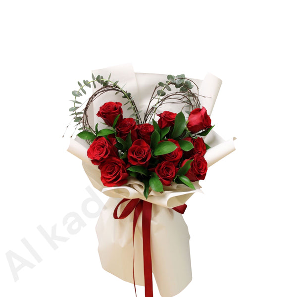 Dazzling Red Roses Bouquet