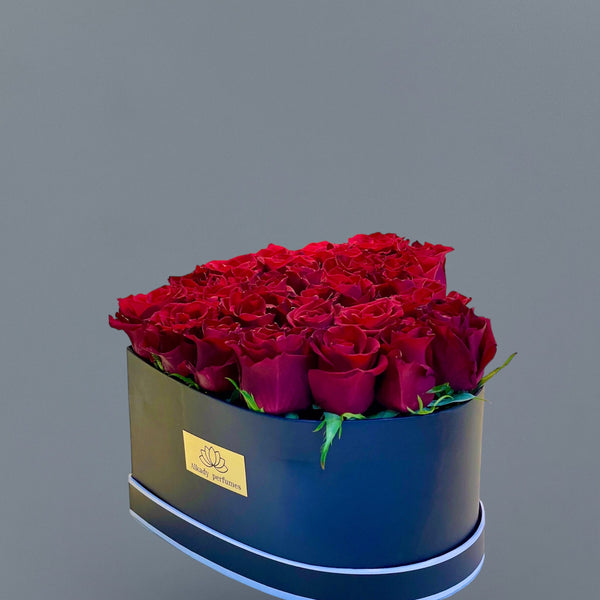 Heart box 30 roses