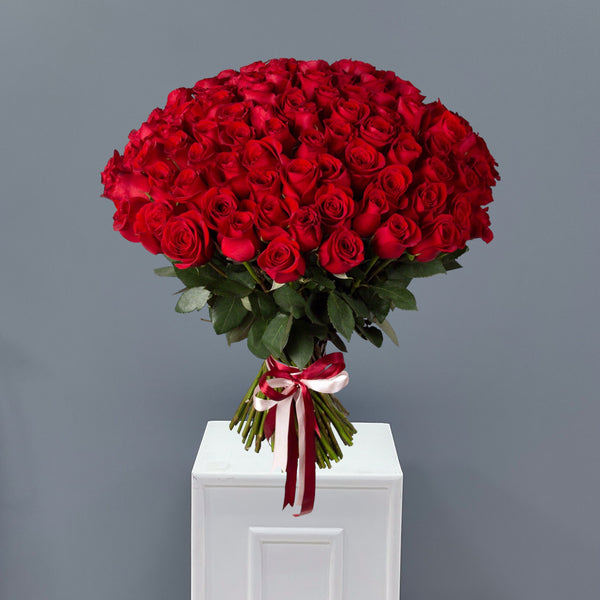 100 Red Roses Bouquet