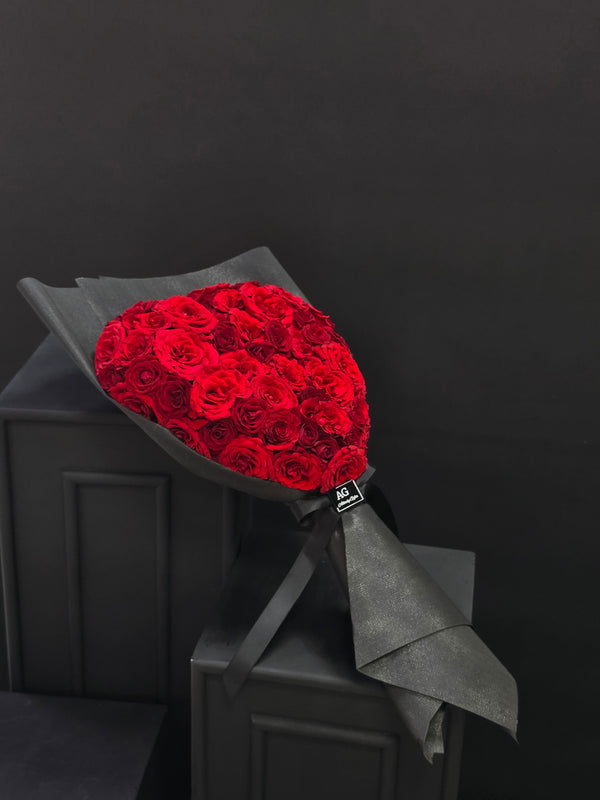 Heart of Passion: Red Roses Bouquet